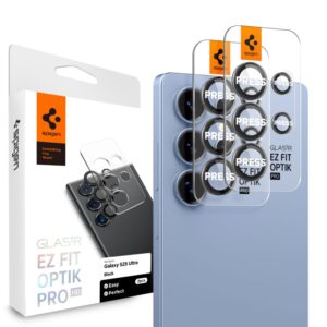 CAMERA COVER SPIGEN OPTIK PRO HD GLAS.TR ”EZ FIT” CAMERA PROTECTOR 2-PACK GALAXY S25 ULTRA BLACK