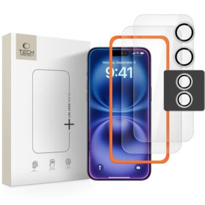 TEMPERED GLASS TECH-PROTECT EASY SET+ 3-PACK IPHONE 17 CLEAR