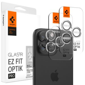 CAMERA COVER SPIGEN OPTIK PRO GLAS.TR ”EZ FIT” CAMERA PROTECTOR 2-PACK IPHONE 14 PRO / MAX / 15 PRO / MAX / 16 PRO / MAX / 17 PRO / MAX CRYSTAL CLEAR