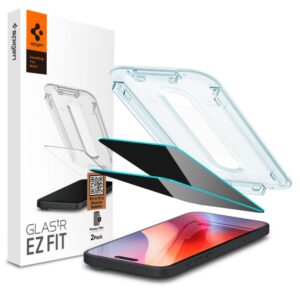 PRIVACY GLASS SPIGEN GLAS.TR ”EZ FIT” 2-PACK IPHONE 16 PRO / 17 / 17 PRO PRIVACY