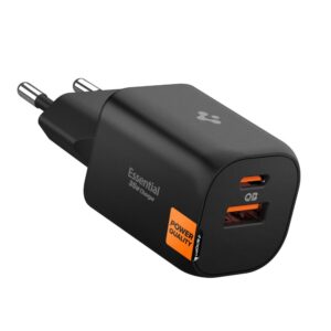 SPIGEN ESSENTIAL EE352EU 2-PORT NETWORK CHARGER 35W BLACK